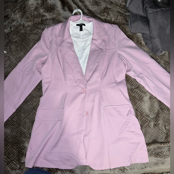 SHEIN SXY Lapel Neck Single Breasted Blazer - Picture 7 of 10